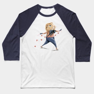 Philip the Guinea Pig Baseball T-Shirt